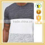 Long Line t Shirt Bamboo Splice Design T-shirts Slim Fit Blank T-shirt thumbnail-3