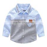 S33471W Children's Fashion Long-sleeved 100 Cotton Boys Shirt thumbnail-3