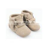 Wholesale China Leather Shoe Baby Tassel Heels Boots thumbnail-6