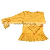 2016 Baby Names Factory Wholesale Ruffle Cotton Clothes Baby Shirts Ruffle Fall Boutique Clothes thumbnail-2