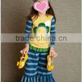 Persnickety Girls Long Sleeve Giggle Moon Remake Baby Girls Outfits Ruffle Pants Western Girl Autumn and Winter Clothing Sets thumbnail-2