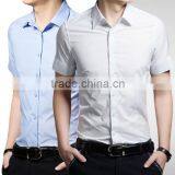 Latest Design Mens Short Sleeve Shirt Chest Pocket Multi Colour Men's Shirts thumbnail-3