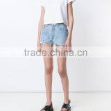 2017 Latest Summer Fashion OEM Mid-rise Casual Denim Shorts Jeans Pant Hot Girls Sexy Board Shorts thumbnail-4