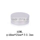 R1928H 60ml 68*25mm Aluminum Cute Small Metal Tin Round Boxes thumbnail-1