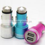 High Quality Aluminum Alloy Dual Usb Car Charger thumbnail-2