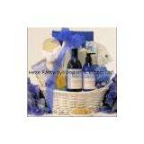 Wicker Storage Basket With Lining thumbnail-1