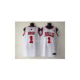 Chicago Bulls Derrick Rose #1 Authentic Home White Jerseys