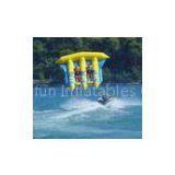 Exciting PVC Inflatable Fly Fishing Boats Banana Shape for 3 - 6 Person Aqua Games