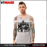 New Cotton Sleeveless Mens Custom Gym Tank Top thumbnail-3