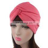 Fashion Style Poplin Gauze Perm Turban Hood Hat Noble Retro Indian Hat thumbnail-1