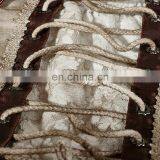 Steampunk Elastic Mesh Assymetrical Long Gown Evening Dress Q-291 thumbnail-6