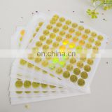Wholesale customized gold foil sticker round adhesive label laser anti-counterfeiting labels