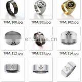 Customizable 316l Stainless Steel Freemason Masonic Jewelry thumbnail-3