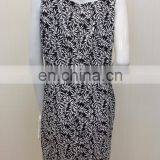 Ladies's Fashion Viscose Spandex Jacquard Flower Printed Lined Slim Casual Wear Dresses thumbnail-2