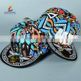 Fashion Promotional cheap Printed bandana snapback cap Custom Snapback Caps