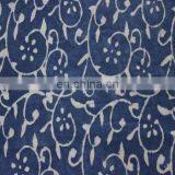 Indian Voile cotton-Indigo Batik fabric, textiles and fabrics 3 yard