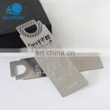 2017 Factory Direct Sale Cheap Custom Logo Metal Stainless Steel Bookmarks