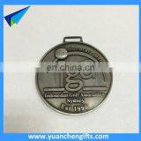 Metal Antique Silver Award Medal With Custom Logo thumbnail-1