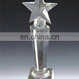 New Fashion Products on the Market Optical Cheap Five Star Crystal Trophies for Gifts