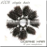New coming raw unprocessed no chemical super quality top selling full cuticle from one donor virgin indian curly hair