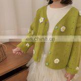 6858 Spring New Fashion Kids Sweater Baby Girl Knitted Sweater Cardigan thumbnail-4