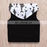 2019 Summer Kids Cotton Shark Print Hoodies Top Tshirt & Baby Animal pp Pants Shorts 2pc Set thumbnail-3