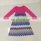 2019 NEW CHEVRON ZIGZAG PRI NT Mommy and me Maxi Dress Mother Daughter Matching Dress (this Link for Girls,1-10years) thumbnail-5