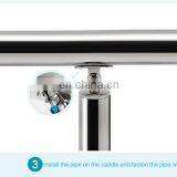 Stainless Steel Wall Mounted Adjustable Handrail Bracket thumbnail-5