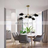 Artistic Modern Chandelier LED Pendant Light White and Black Hanging Lamp thumbnail-5