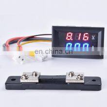 4-дюймовый цифровой измеритель напряжения и тока постоянного тока 0 - 100В 50А с ЖК-дисплеем, шунтом, кабелем и разъемом