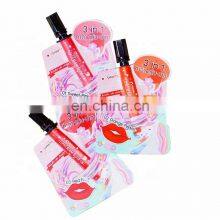 Custom Printed Makeup Cosmetic Spout Pouch Mascara and Lip Spout Packaging Bag With Brush thumbnail-2