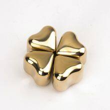 Amazon Hot Selling 304 Stainless Steel Ice Cubes Customized Whiskey Chilling Stones With Tongs Chill