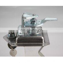 Factory Price MS858 Silver Mirror-Polished 304 Stainless Steel T Bar Vehicle Truck Handle Cabinet Toolbox Panel Paddle Locks thumbnail-5