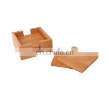 Japanese Minimalist Style High Quality 6-pack Set Premium Bamboo Coasters thumbnail-2