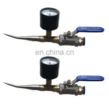 Air leak tester needle for testing geomembrane welding quality