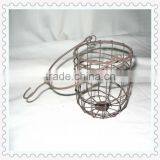 Archaize Coffee Color Ornamental Wall Wrought Iron Hanging Baskets With Hook thumbnail-1