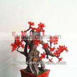 Indoor lighted LED fake pulm blossom bonsai tree