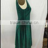 2016 New Cheap Sexy Girls Green Velvet Dress thumbnail-5