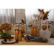 Waterproof Flameless Flickering Candles Battery Operated Outdoor LED Candle With Remote for Home Decor thumbnail-3