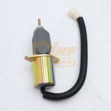 Fuel Stop Solenoid 425-36117 1753ES-12A3UC5B1S1 for 4TNE106 106T Engine SL7600 SL7800 Skid Loader thumbnail-3