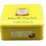 Wholesale Square Cookies Metal Tin Box Packaging thumbnail-1