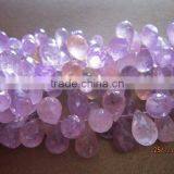 BIO AMETHYST MACHINE CUT SIDE DRILL DROP BEADS GEMSTONE thumbnail-1