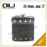 Leather Stainless Steel Special Pot Hip Flask