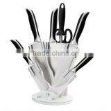 BLACK HANDLE STAINLESS STEEL 8PCS KITCHEN KNIFE SET thumbnail-1