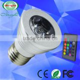 3w RGB LED spotlight fixture for indoor hone lighting