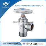 A7092 Brass Forged Chrome Plated Angle Valve With Heart Handle