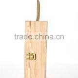 Packaging Pine Wooden Wine Box With Rope Handle thumbnail-1