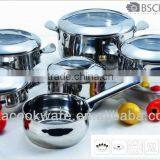 304 Stainless Steel Cooking Pot for Induction With Casting Handle
