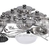 Stainless steel cookware 27pcs set