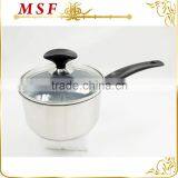 Bakelite Handle and Nonstick Stone Marble Coating Stainless Steel Sauce Pan for Easy Cleaning thumbnail-1